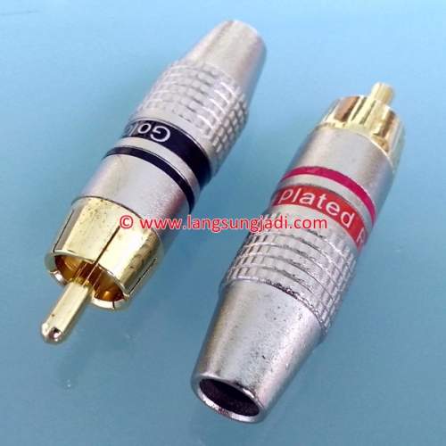 RCA Cable Connector-Male, pair -SOLD
